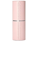 La Bouche Rouge Refillable Leather Case in Pink, view 1, click to view large image.