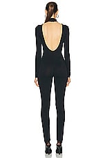 Magda Butrym Long Sleeve Jumpsuit in Black, view 3, click to view large image.