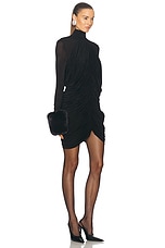 Magda Butrym Mini Dress in Black, view 2, click to view large image.