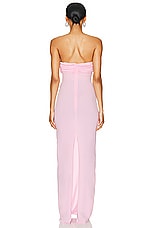 Magda Butrym Strapless Maxi Dress in Pink, view 3, click to view large image.