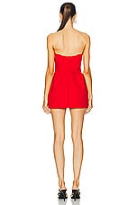 Magda Butrym Corset Mini Dress in Red, view 3, click to view large image.