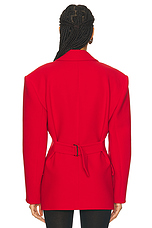 Magda Butrym Blazer in Red, view 3, click to view large image.