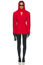 Magda Butrym Blazer in Red, view 4, click to view large image.