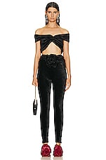 Magda Butrym Skinny Pant in Black, view 4, click to view large image.