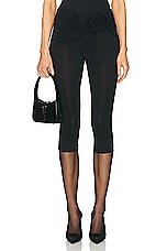 Magda Butrym Cropped Legging in Black, view 1, click to view large image.