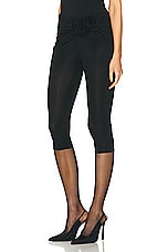 Magda Butrym Cropped Legging in Black, view 3, click to view large image.