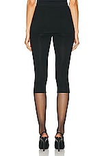 Magda Butrym Cropped Legging in Black, view 4, click to view large image.
