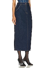 Magda Butrym Long Skirt in Navy, view 2, click to view large image.