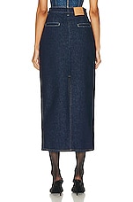 Magda Butrym Long Skirt in Navy, view 3, click to view large image.