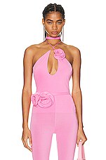 【MAGDA BUTRYM】海外セレブ愛用◎ ツイストウエスト 水着ボトム Magda Butrym Balconette Bikini Top in Pink | FWRD