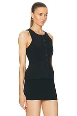 Magda Butrym Vest in Black, view 2, click to view large image.