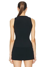 Magda Butrym Vest in Black, view 3, click to view large image.
