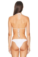Magda Butrym Bikini Top in White, view 3, click to view large image.