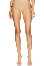 Magda Butrym Tie Side Bikini Bottom in Nude, view 1, click to view large image.