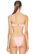 Magda Butrym Balconette Bikini Top in Pink, view 3, click to view large image.