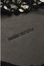 Magda Butrym Small Devana Bag With Black Pearls in Black, view 7, click to view large image.