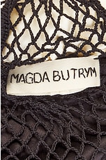 Magda Butrym Small Devana Bag in Black & Cream, view 6, click to view large image.
