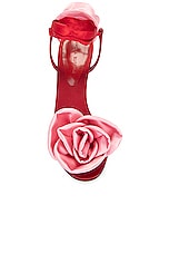 Magda Butrym Flower Sandal in Red, view 4, click to view large image.