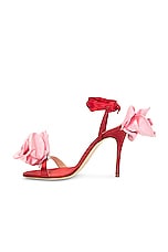 Magda Butrym Flower Sandal in Red, view 5, click to view large image.