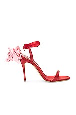 Magda Butrym Flower Sandal in Red, view 6, click to view large image.