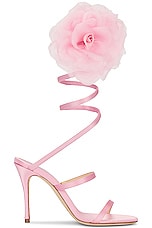 Magda Butrym Spiral Sandal in Pink, view 1, click to view large image.