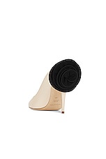 Magda Butrym Peep Toe Mule in Cream, view 3, click to view large image.