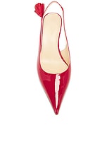 Magda Butrym Sling Back Kitten Heel in Red, view 4, click to view large image.