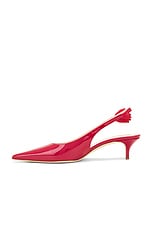 Magda Butrym Sling Back Kitten Heel in Red, view 5, click to view large image.