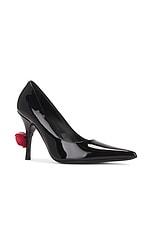 Magda Butrym Leather Pump in Black, view 2, click to view large image.