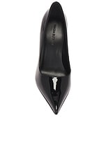 Magda Butrym Leather Pump in Black, view 4, click to view large image.