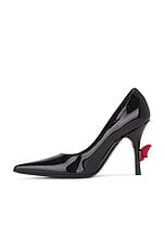 Magda Butrym Leather Pump in Black, view 5, click to view large image.