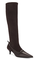 Magda Butrym Knee High Boots in Brown, view 2, click to view large image.