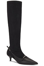 Magda Butrym Knee High Boots in Black, view 2, click to view large image.