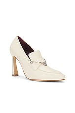 Magda Butrym Loafer Pump in Cream, view 2, click to view large image.