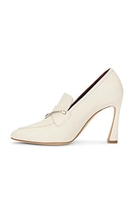 Magda Butrym Loafer Pump in Cream, view 5, click to view large image.