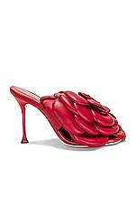 Magda Butrym Flower Heel in Red, view 1, click to view large image.
