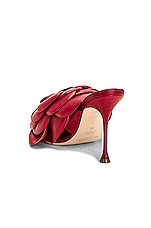 Magda Butrym Flower Heel in Red, view 3, click to view large image.