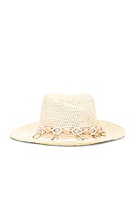 Maison Michel Virginie Macrame Straw Hat in Natural, view 1, click to view large image.