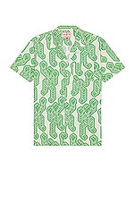Mami Wata Dice Robot Shirt in Green, view 1, click to view large image.