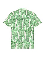 Mami Wata Dice Robot Shirt in Green, view 2, click to view large image.