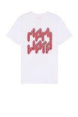 Mami Wata Dice Word Tee in White, view 1, click to view large image.
