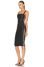 Miaou Andaz Dress in Black, view 3, click to view large image.