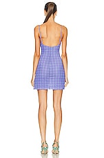 Miaou Anya Dress in Baby Plaid Periwinkle, view 4, click to view large image.