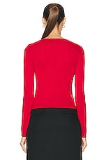 Miaou Helena Sweater in Red Rose, view 3, click to view large image.