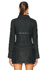 Miaou Cross Lux Jacket in Black, view 3, click to view large image.
