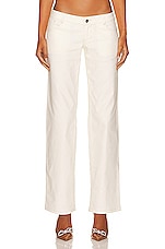 Miaou Atlas Pant in Creme, view 1, click to view large image.