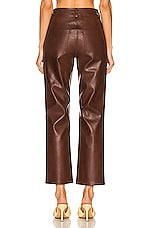 Miaou Junior Pant in Brown Leather, view 3, click to view large image.