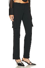 Miaou Raven Cargo Pant in Black, view 2, click to view large image.