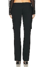 Miaou Raven Cargo Pant in Black, view 3, click to view large image.