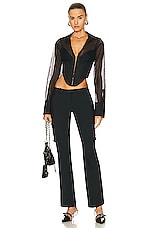 Miaou Raven Cargo Pant in Black, view 4, click to view large image.